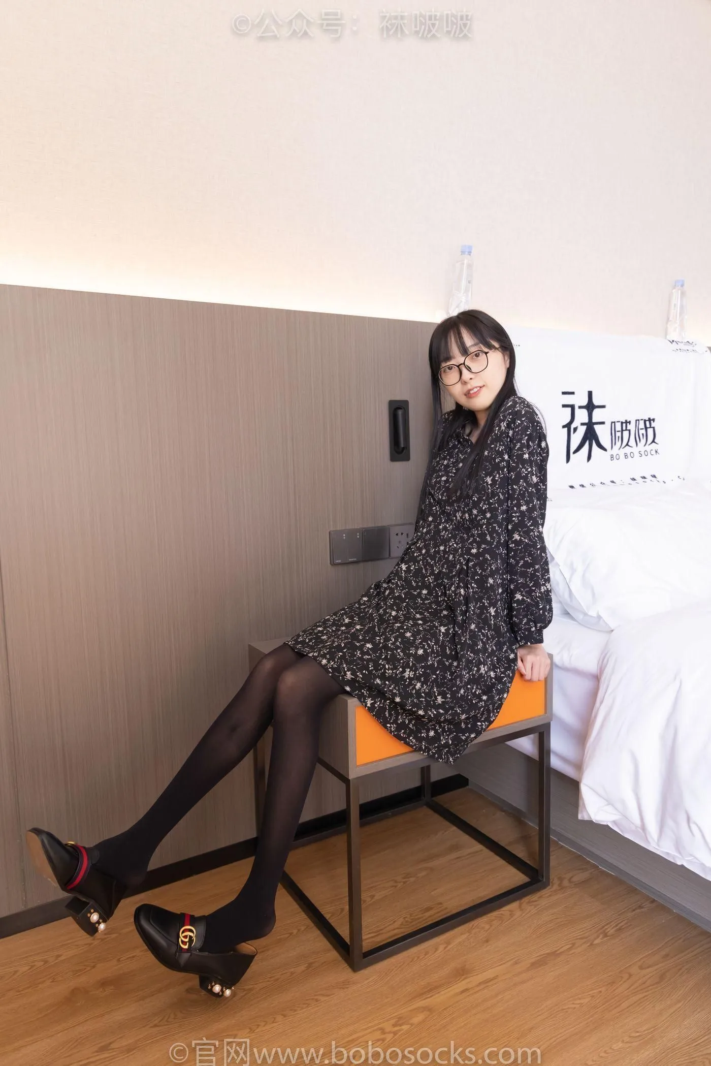 [BoBoSocks袜啵啵]NO.064 稚予-平底鞋、厚黑丝 [137P]插图4